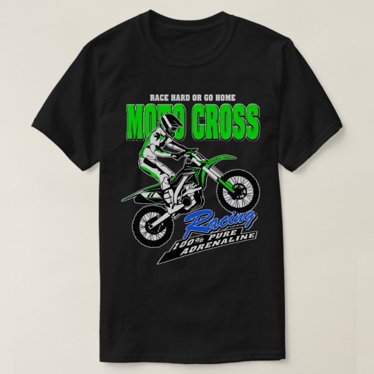 モトクロススーパークロスエンデューロオートバイレースMotoc Tシャツ (デザイン正面)