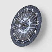 モトクロスタイヤ時計 ラウンド壁時計 (傾斜)