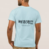 モトクロスダーツビークスレーシング文字オンバック Tシャツ (裏面)