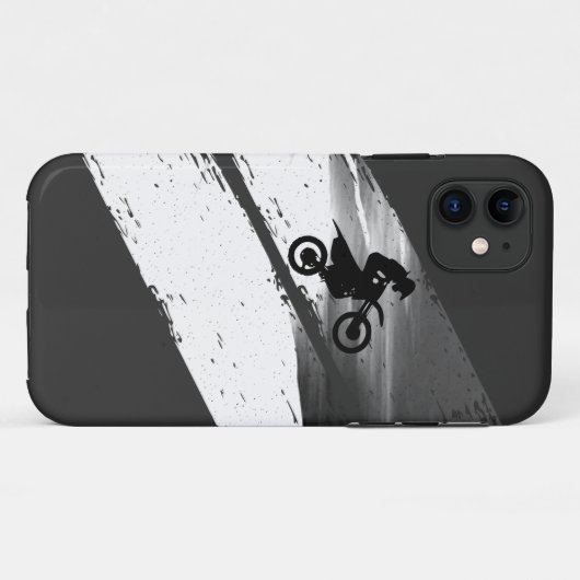 モトクロスダートバイクのライダージャンピングダン Case-Mate iPhoneケース (裏面(横))