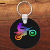 モトクロスダートバイクアドベンチャーキーチェーン キーホルダー (正面)