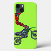 モトクロスダートバイクエアリアルスタントディスプレイ Case-Mate iPhoneケース (裏面)