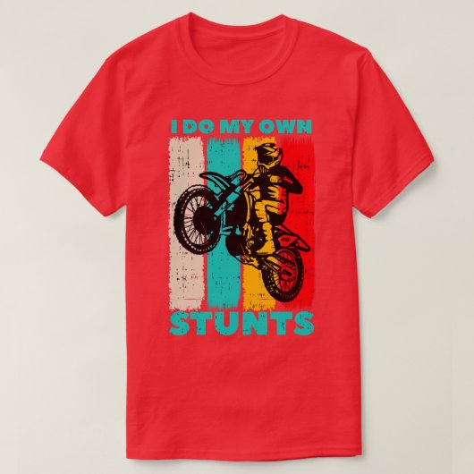 モトクロスダートバイクオーナーブスタントバイクもしくは自転車に乗る人ギフト Tシャツ (デザイン正面)