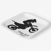 モトクロスダートバイクカスタム誕生日 ペーパープレート (傾斜あり)