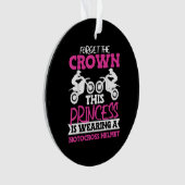 モトクロスダートバイクガール オーナメント (正面)