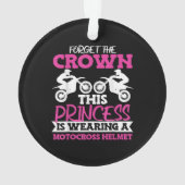 モトクロスダートバイクガール オーナメント (裏面)