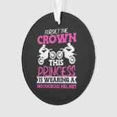 モトクロスダートバイクガール オーナメント (正面)