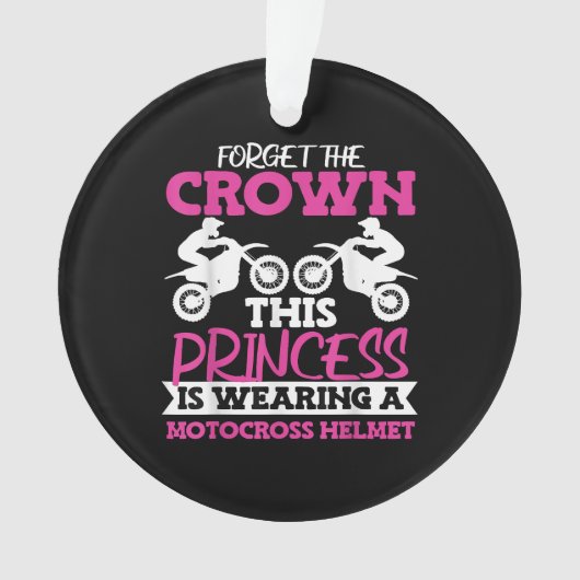 モトクロスダートバイクガール オーナメント (正面)