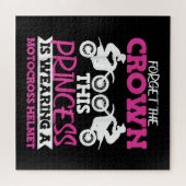 モトクロスダートバイクガール ジグソーパズル (横)