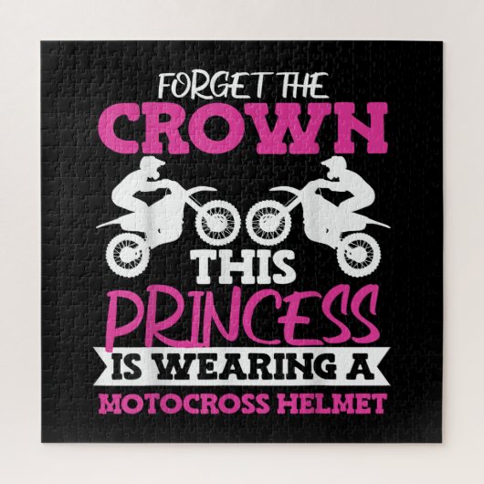 モトクロスダートバイクガール ジグソーパズル (縦)