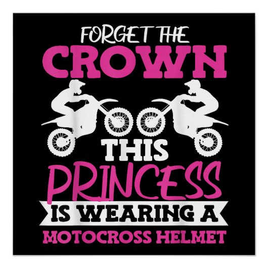 モトクロスダートバイクガール ポスター (正面)