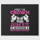 モトクロスダートバイクガール ラッピングペーパー (フラット)