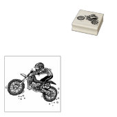 モトクロスダートバイクゴム印 ラバースタンプ (押印)