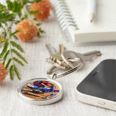 モトクロスダートバイクチャンピオンレーサー4 キーホルダー (側面)