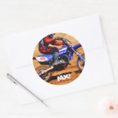 モトクロスダートバイクチャンピオンレーサー4 ラウンドシール (封筒)