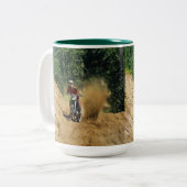 モトクロスダートバイクチャンピオンレース ツートーンマグカップ (正面左)