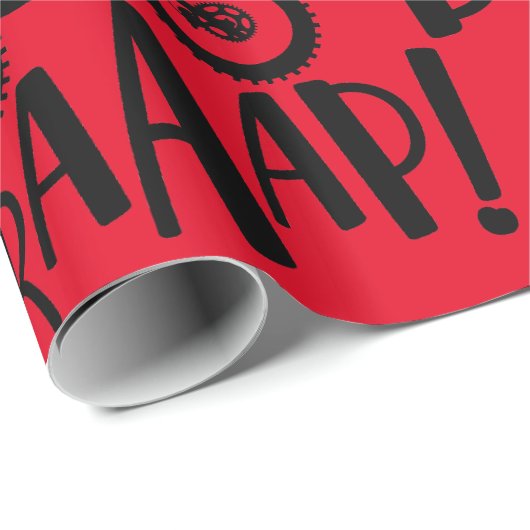 モトクロスダートバイクバイクもしくは自転車に乗る人ブラップ! ラッピングペーパー (ロールコーナー)