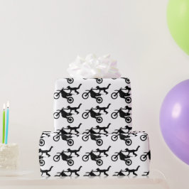 モトクロスダートバイクバースデーパーティラッピング紙 ラッピングペーパー