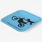 モトクロスダートバイクバースデーパーティー紙プレート ペーパープレート (傾斜あり)