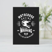 モトクロスダートバイクレーシングシャツ 出欠カード (スタンド正面)