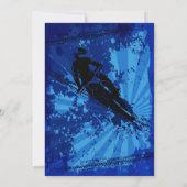 モトクロスダートバイクレースボーイズ誕生日パーティーの招待 招待状 (裏面)