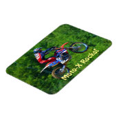 モトクロスダートレーサースポーツアートマグネット マグネット (左側)