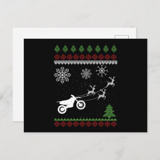 モトクロスディアバイクバイクバイクリスギフト ポストカード (正面/裏面)