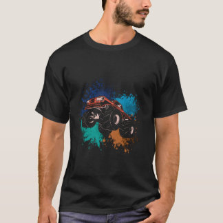 モトクロストラック インク スプラッシュ スポーツ レーサー モトクロス Tシャツ