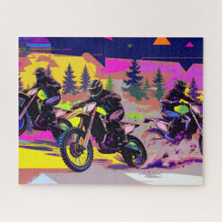 モトクロストリオレーサー - ダートバイクライダー ジグソーパズル