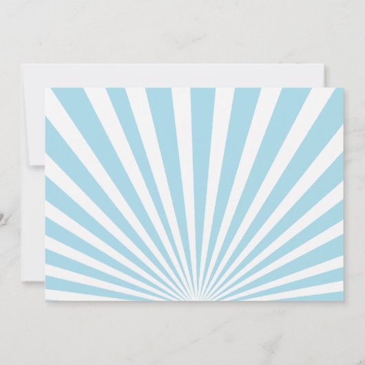 モトクロストリートバイク招待状ブルー 招待状 (裏面)