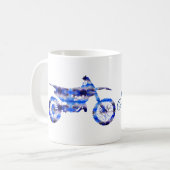 モトクロスバイクに耐える コーヒーマグカップ (正面左)