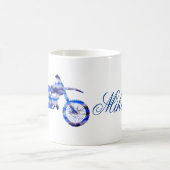 モトクロスバイクに耐える コーヒーマグカップ (中央)