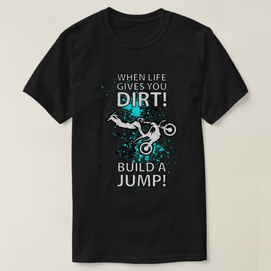 モトクロスバイクもしくは自転車に乗る人フリースタイルスタント36 Tシャツ (デザイン正面)