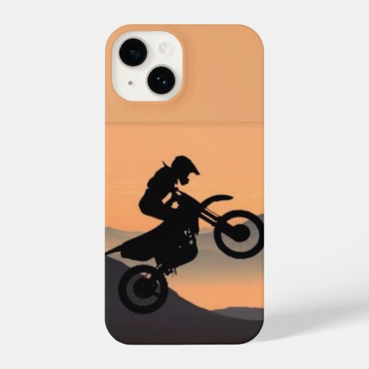 モトクロスバイクレース iPhoneケース (裏面)