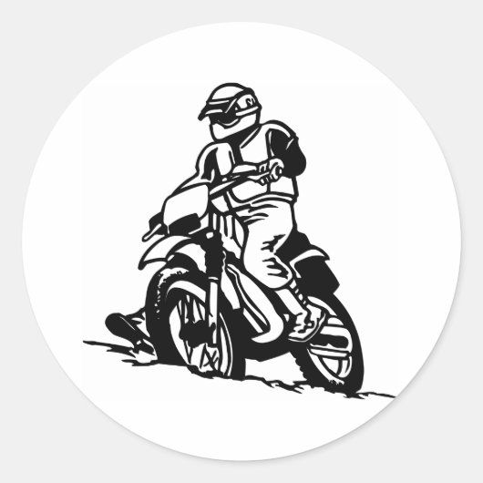 モトクロスバイク ラウンドシール (正面)
