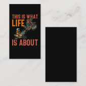 モトクロスパパソンダートバイクファザーアンドキッズ 名刺 (正面/裏面)