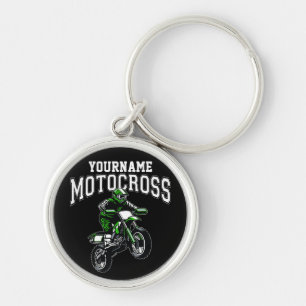 モトクロスパーソナライズされたダートバイクライダーレース キーホルダー