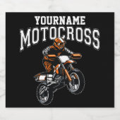 モトクロスパーソナライズされたダートバイクライダーレース ビールラベル (シングルラベル)