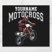モトクロスパーソナライズされたダートバイクライダーレース ビールラベル (シングルラベル)