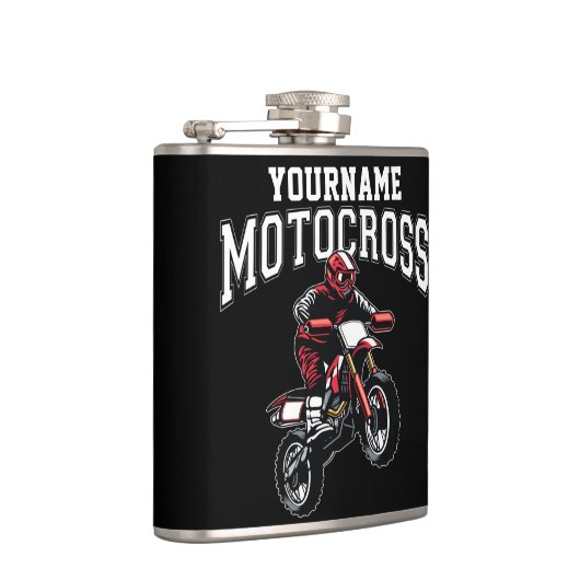 モトクロスパーソナライズされたダートバイクライダーレース フラスク (右)