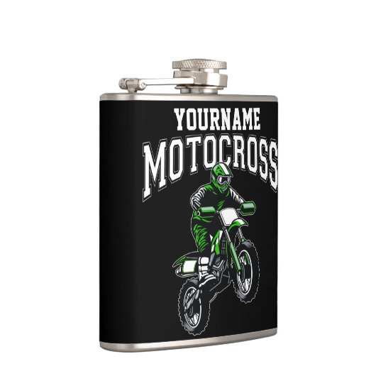 モトクロスパーソナライズされたダートバイクライダーレース フラスク (右)