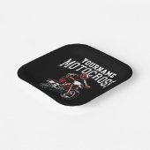 モトクロスパーソナライズされたダートバイクライダーレース  ペーパープレート (傾斜あり)