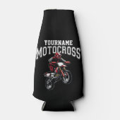 モトクロスパーソナライズされたダートバイクライダーレース ボトルクーラー (正面)