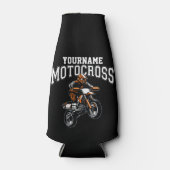 モトクロスパーソナライズされたダートバイクライダーレース ボトルクーラー (正面)