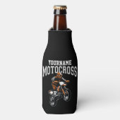 モトクロスパーソナライズされたダートバイクライダーレース ボトルクーラー (ボトル正面)