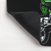 モトクロスパーソナライズされたダートバイクライダーレース マウスパッド (コーナー)