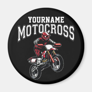 モトクロスパーソナライズされたダートバイクライダーレース マグネット