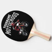 モトクロスパーソナライズされたダートバイクライダーレース 卓球ラケット (横)