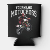 モトクロスパーソナライズされたダートバイクライダーレース 缶クーラー (正面)