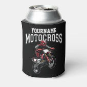 モトクロスパーソナライズされたダートバイクライダーレース 缶クーラー (缶裏面)